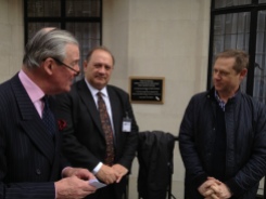 Lord Glenarthur with Peter Ruback CBE, Chairman of Westminster Tree Trust and Chris Colwell of Westminster City Council's Arboricultural Section